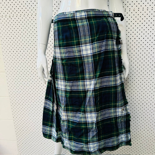 1980s vintage / D. McArthur of Scotland / kilt skirt / 100% pure new wool / 30 (3920711551200415218)