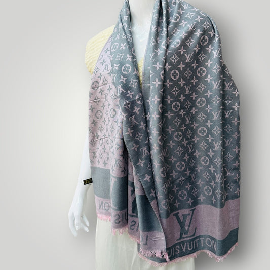 LV / Monogram Denim Shawl / wool (3920797912257434866)