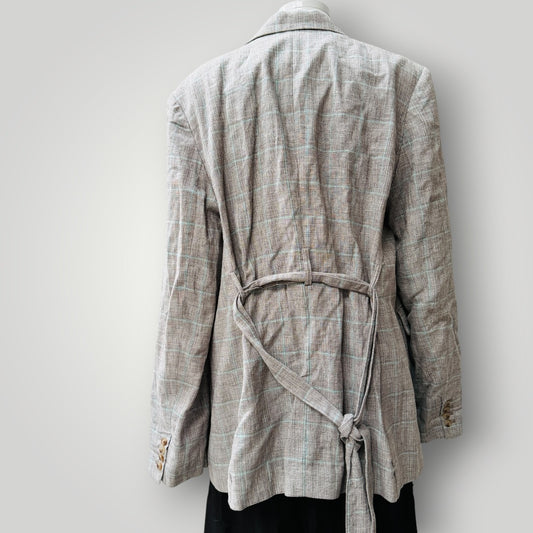 MAX / linen / blazer + belt / 18 (3922167264950676580)
