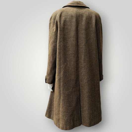 1960s vintage / tweed wool car coat / whitehall by balmoral / made in nz / L (3922779120194674856)