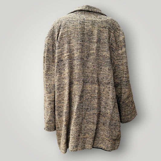 1990s nz vintagge / ONJAE / tweed linen blazer / L / made in nz (3923740345142351630)