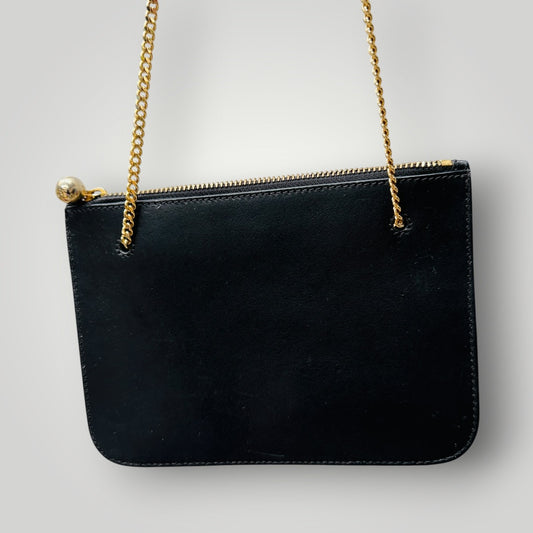 & Other Stories / black leather bag with gold shoulder chain (3923827527978434792)
