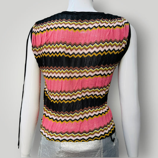 WHISTLES / striped knit tank / s (3923894708276209722)