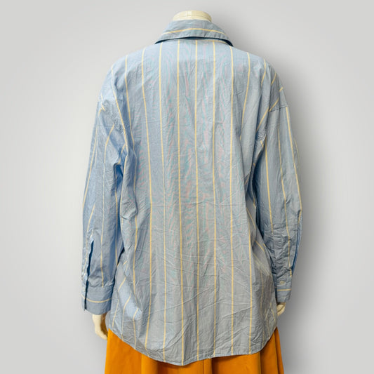ZARA / blue button down shirt / s (3924009051203508294)