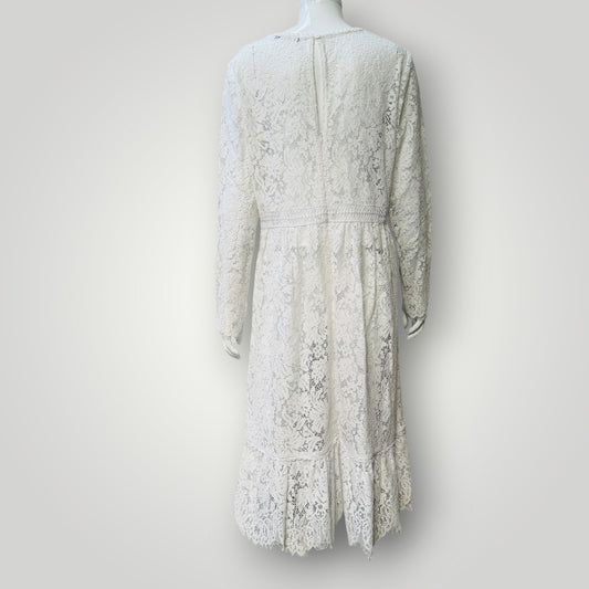 M&S COLLECTION / white lace dress / s (3924526013054268601)