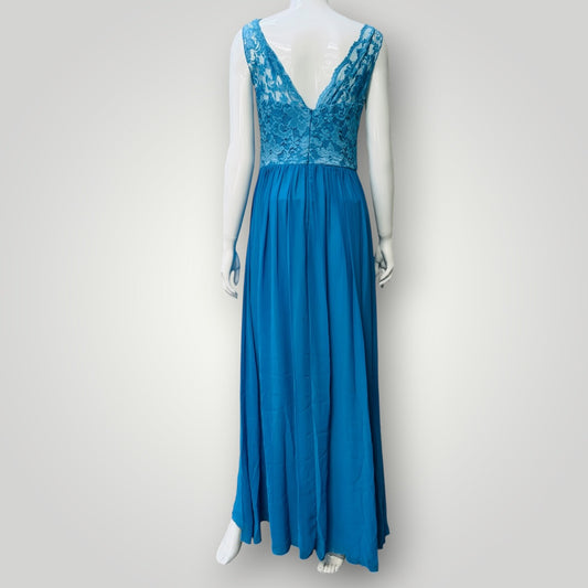 WENDY ANNE / full length formal gown / m / made in usa (3924526028233213978)