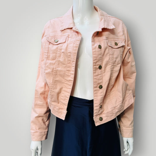 VASSALLI / apricot peach denim jacket / 12 (3925130363605697355)
