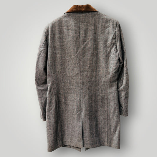 CRANE BROTHERS / LITTLE BROTHER / gen plaid wool coat / s / made in nz (3925207098424860238)