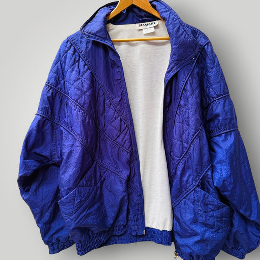 1990s vintage / DAMART / purple dolman sleeve windbreaker / M/L (3925207105908323780)