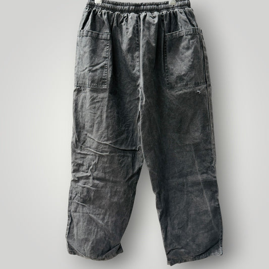 KIDORIMAN / grey drawstring pants / XXL (3925207121848108029)