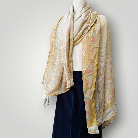 SILK / extra large scarf or wrap (3925551670906870909)