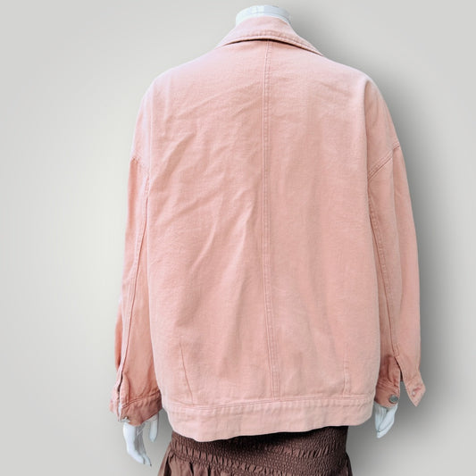 MAOSA / dusty rose denim jacket / m (3926230100603657618)