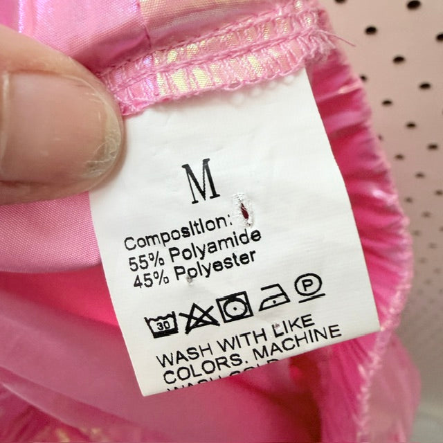 metallic pink / iridescent utility cargo trousers / M (3926756867440559861)