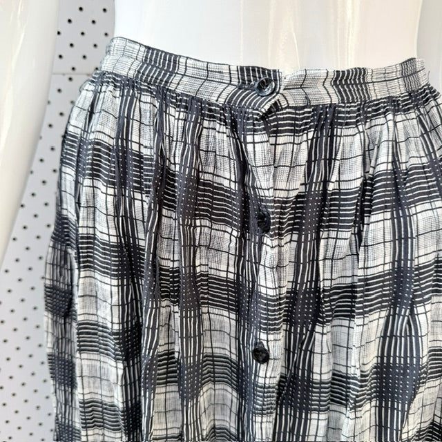 Country Road - Plaid Midi Skirt - 1990s vintage Australia Made - Size 8 (3927971127325088654)