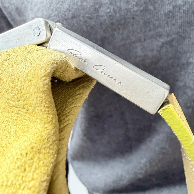 Rick Owens - Leather Crossbody Pouch Bag - Chartreuse Yellow (3928680032236958001)