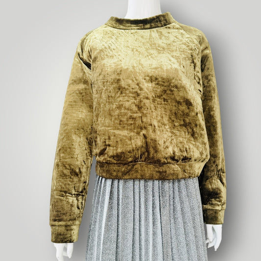 Trelise Cooper - Velvet 'Cake Over The Top' Top - gold - Size M / BNWT (3928682214384789410)