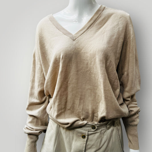 1980s british vintage / st michael / v neck wool jumper / L
