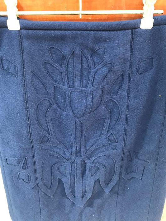 NZ VINTAGE / CAMILLE HOWIE / wool skirt / 10 / made in NZ (3755595784569608463)