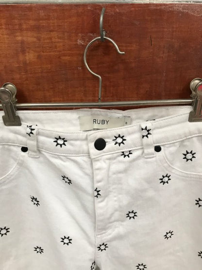 RUBY / white jeans with embroidery / 8 (3755782395402896752)