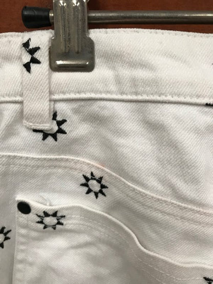 RUBY / white jeans with embroidery / 8 (3755782395481758080)