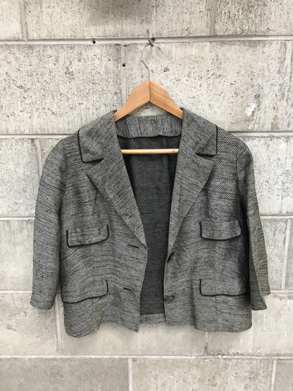 NZ VINTAGE / linen jacket / 12 (3756977047878695637)