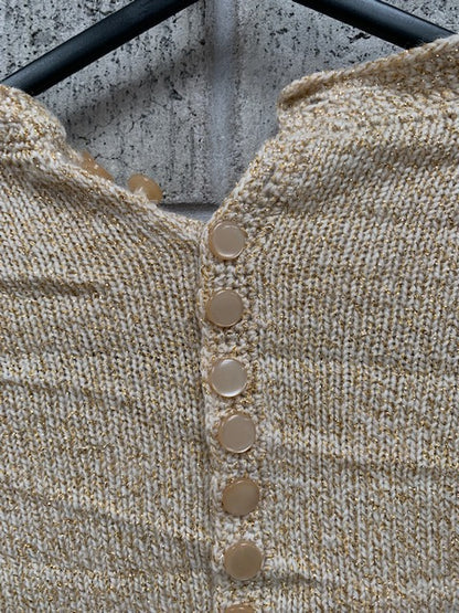NZ VINTAGE / lurex knit / s (3763637578512344380)