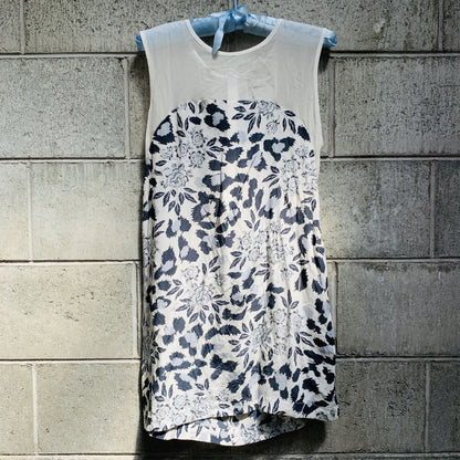MADE IN NZ / Blak sheer silk mini dress / 10 (3773910853450195091)