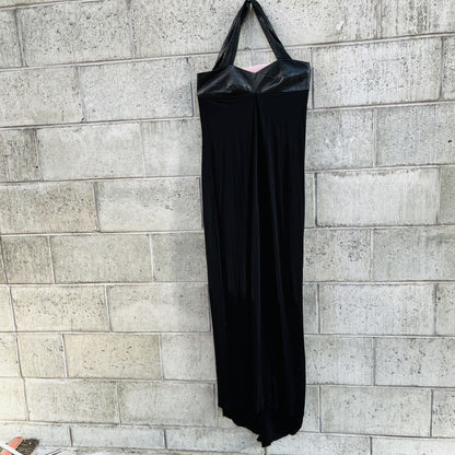 collectible / AMANDA WAKELEY / black + leather gown / 10 (3787385519098331449)