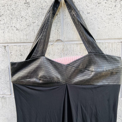 collectible / AMANDA WAKELEY / black + leather gown / 10 (3787385592303054219)