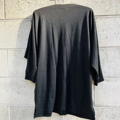 nz vintage / batwing merino cardigan or top / m (3788941632366748956)