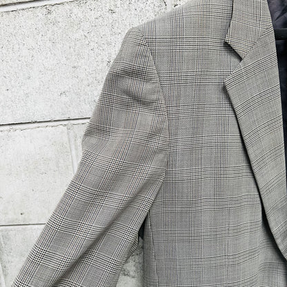 plaid wool blazer / david jones / R 116 (XXL) (3789978939918435445)
