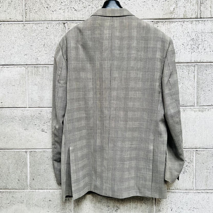 plaid wool blazer / david jones / R 116 (XXL) (3789978967708848397)