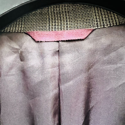 plaid wool blazer / david jones / R 116 (XXL) (3789978972573468584)