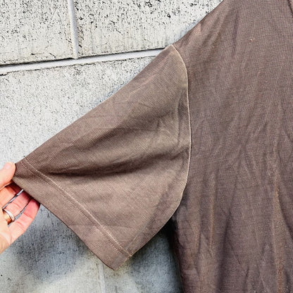 vintage KATIES / made in australia / brown button front top / 12 (3791453040227480497)