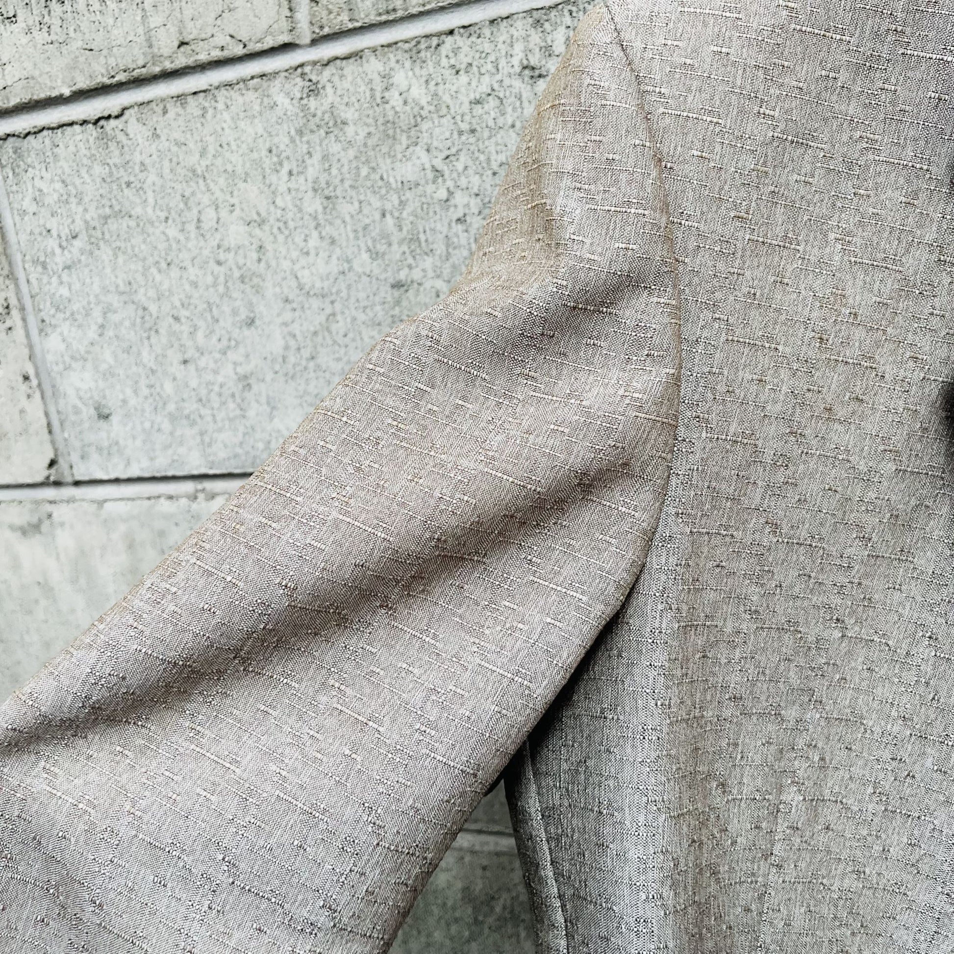 BENSON / shiny vintage beige blazer / S / made in NZ Jackets