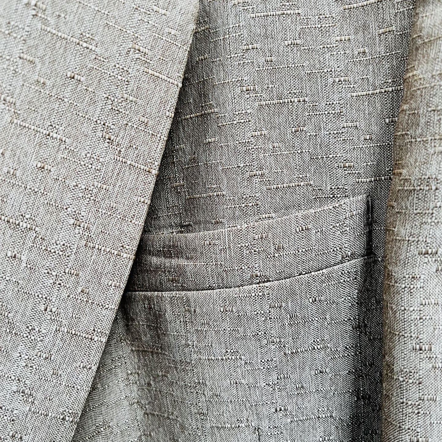BENSON / shiny vintage beige blazer / S / made in NZ Jackets