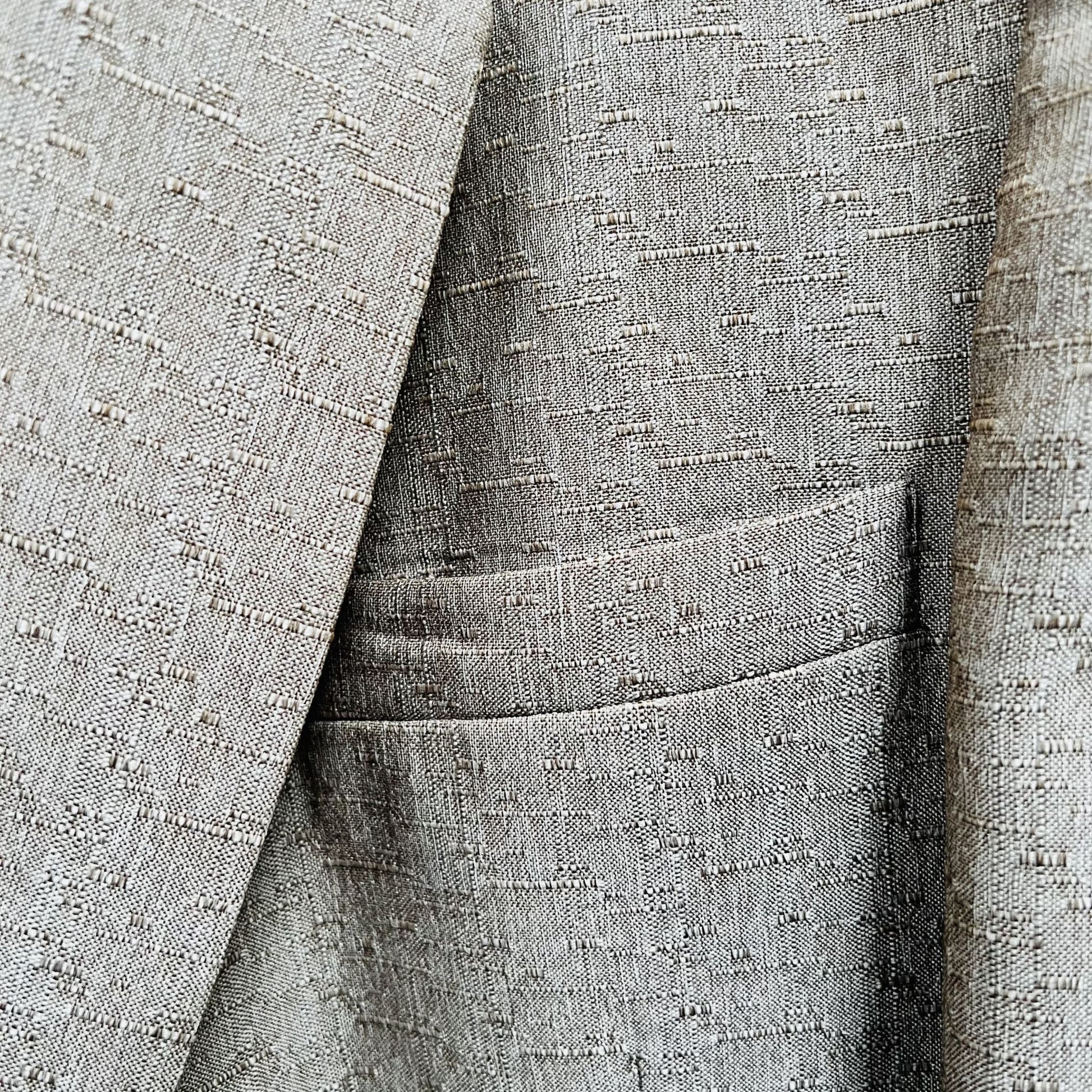 BENSON / shiny vintage beige blazer / S / made in NZ Jackets
