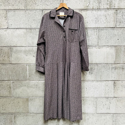 nz vintage / truly fair brown dress / s/m (3794560529909280940)