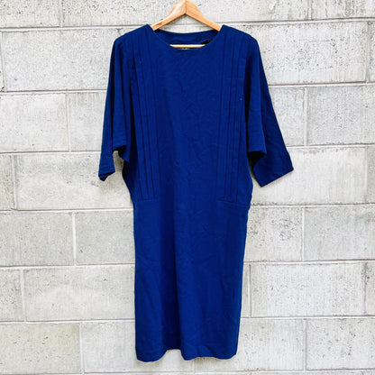 TIFFANY JANE / vintage wool crepe dress / 12 / made in NZ (3795516410121823954)
