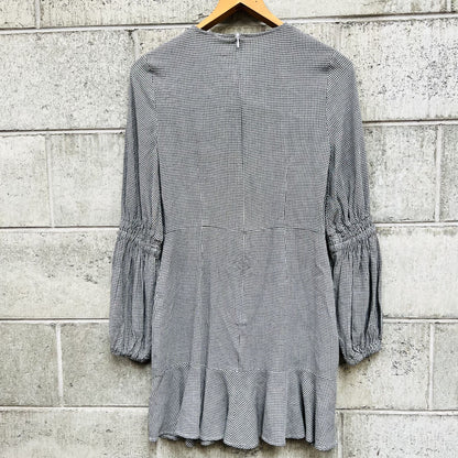 COOPER ST / gingham dress with ruffle hem / 8 (3800703463001262927)