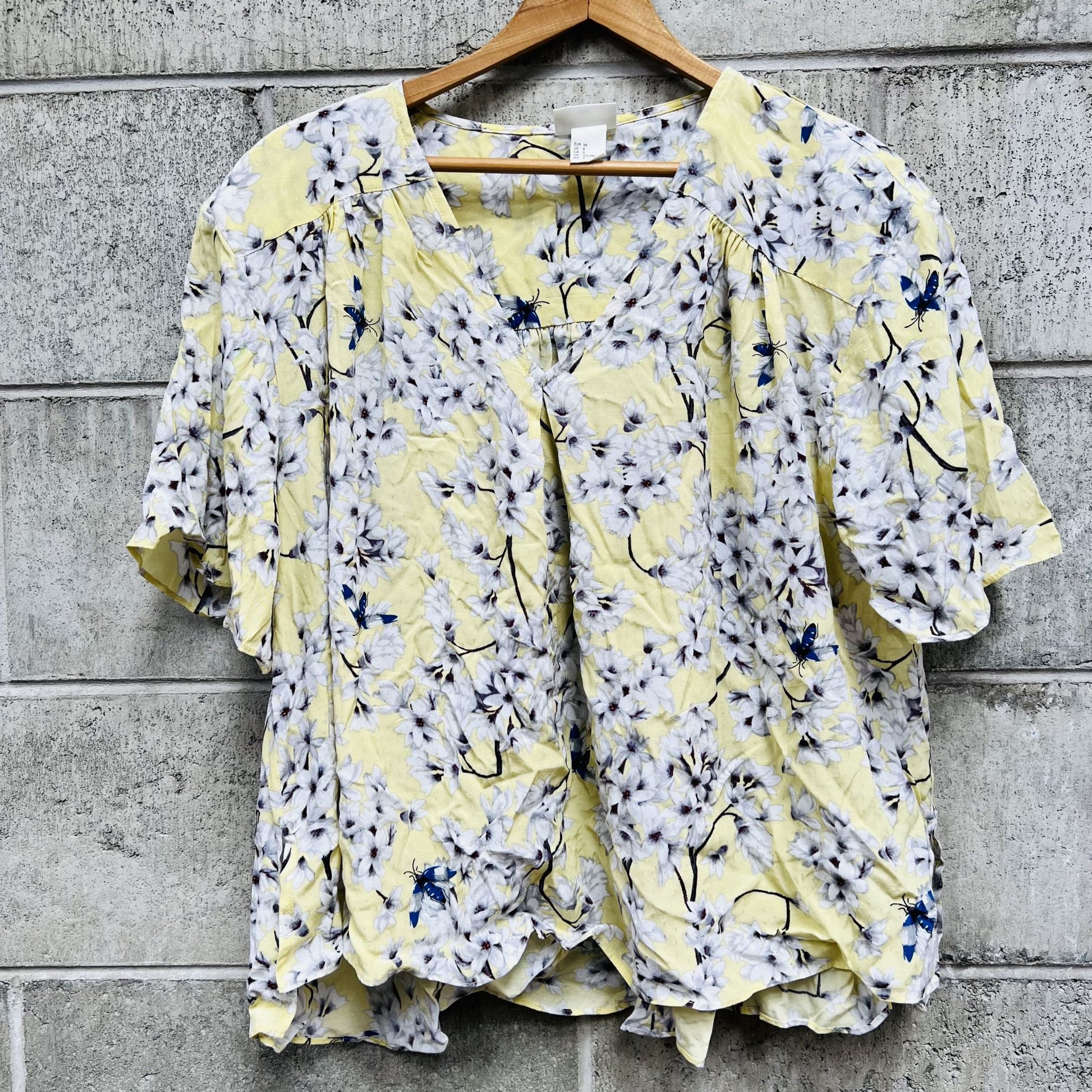 ANNA GLOVER x H&M / blossom print top / 8 Tops & shirts