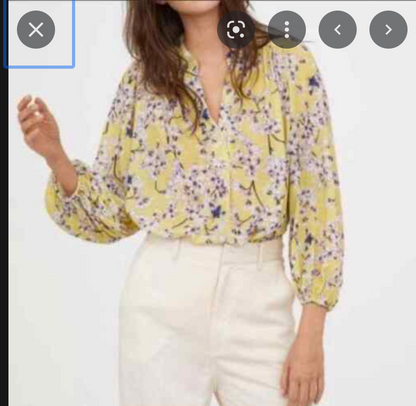 ANNA GLOVER x H&M / blossom print top / 8 (3801209228250720987)