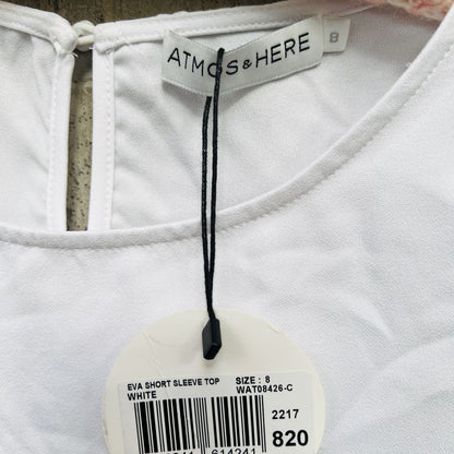 atmos&here / 'eva' white shirt / 8 / BNWT (3802231629434075150)
