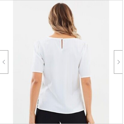 atmos&here / 'eva' white shirt / 8 / BNWT (3802246011482876017)