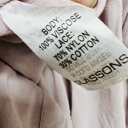 lilac tiered blouse / L (3804318065456641252)
