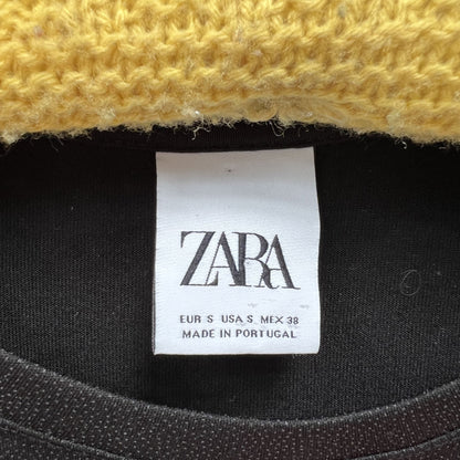 ZARA / black and sparkling top / M (3804677836051297801)
