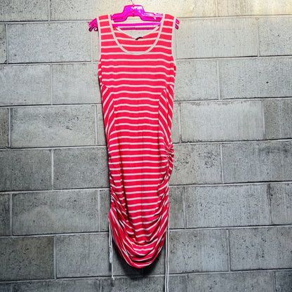 DERYN SCHMIDT / 'omen' ruched tank dress in blue / 12 / made in nz (3809775812932022275)