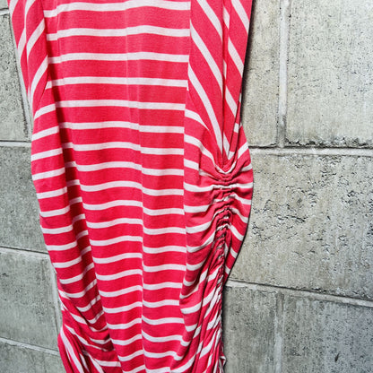 DERYN SCHMIDT / 'omen' ruched tank dress in blue / 12 / made in nz (3809775820787421083)