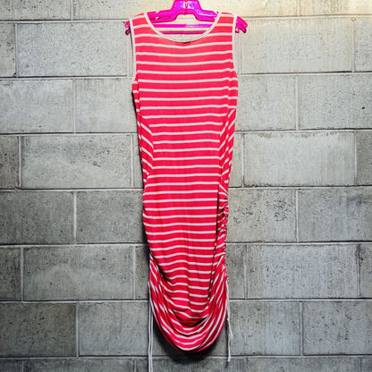 DERYN SCHMIDT / 'omen' ruched tank dress in blue / 12 / made in nz (3809775836905672437)