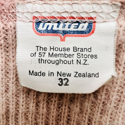 UNITED / vintage angora cardigan / s/m / made in nz (3816855455921322643)